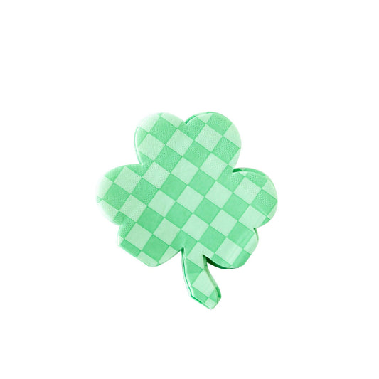 Checkered Shamrock Napkin