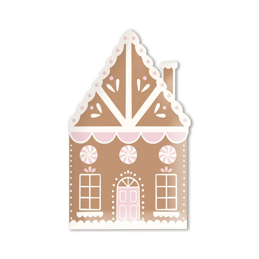 Gingerbread House Shaped Plate