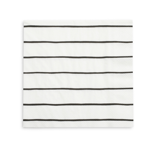 Frenchie Striped Ink Napkins