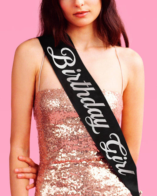 Birthday Girl Black Sash