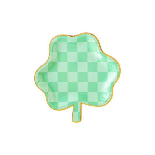 Checkered Shamrock Plate