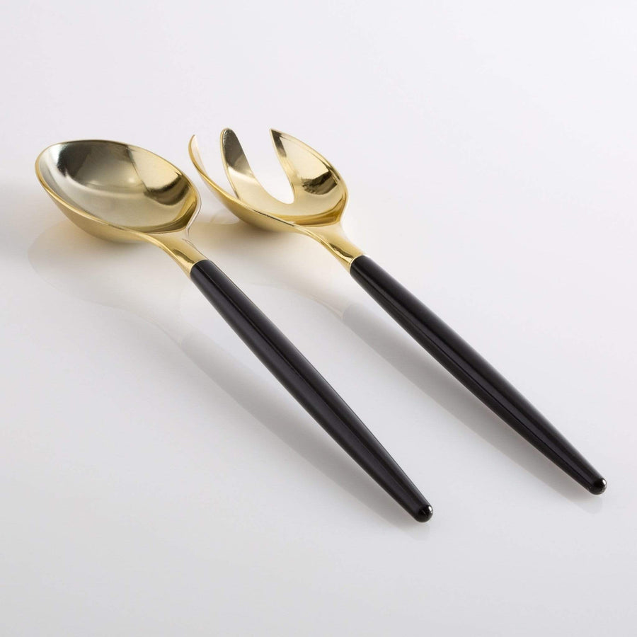 Black Gold Plastic Serving Forks