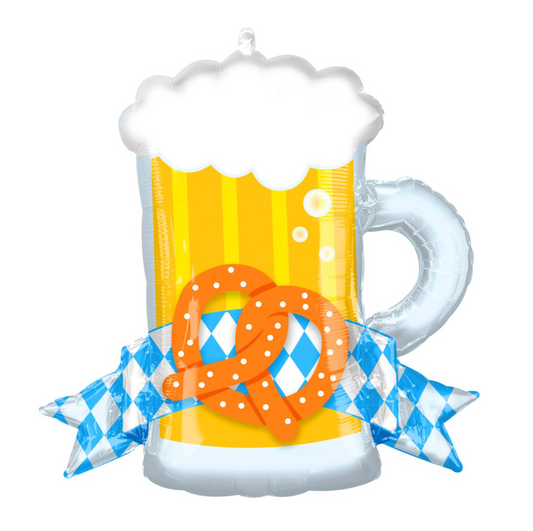 Beer Pretzel Mug Balloon