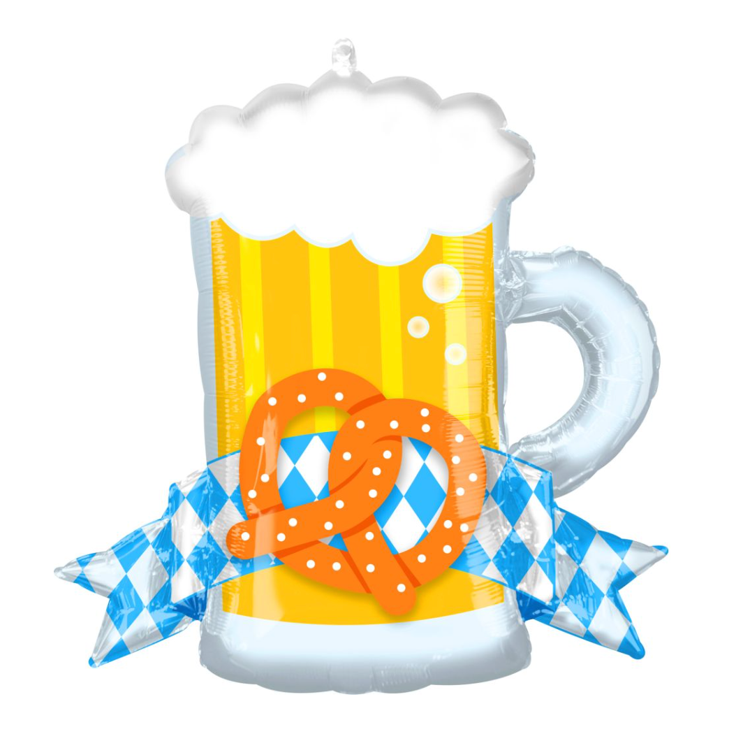 Beer Pretzel Mug Balloon