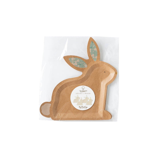 Kraft Bunny Shaped Plate