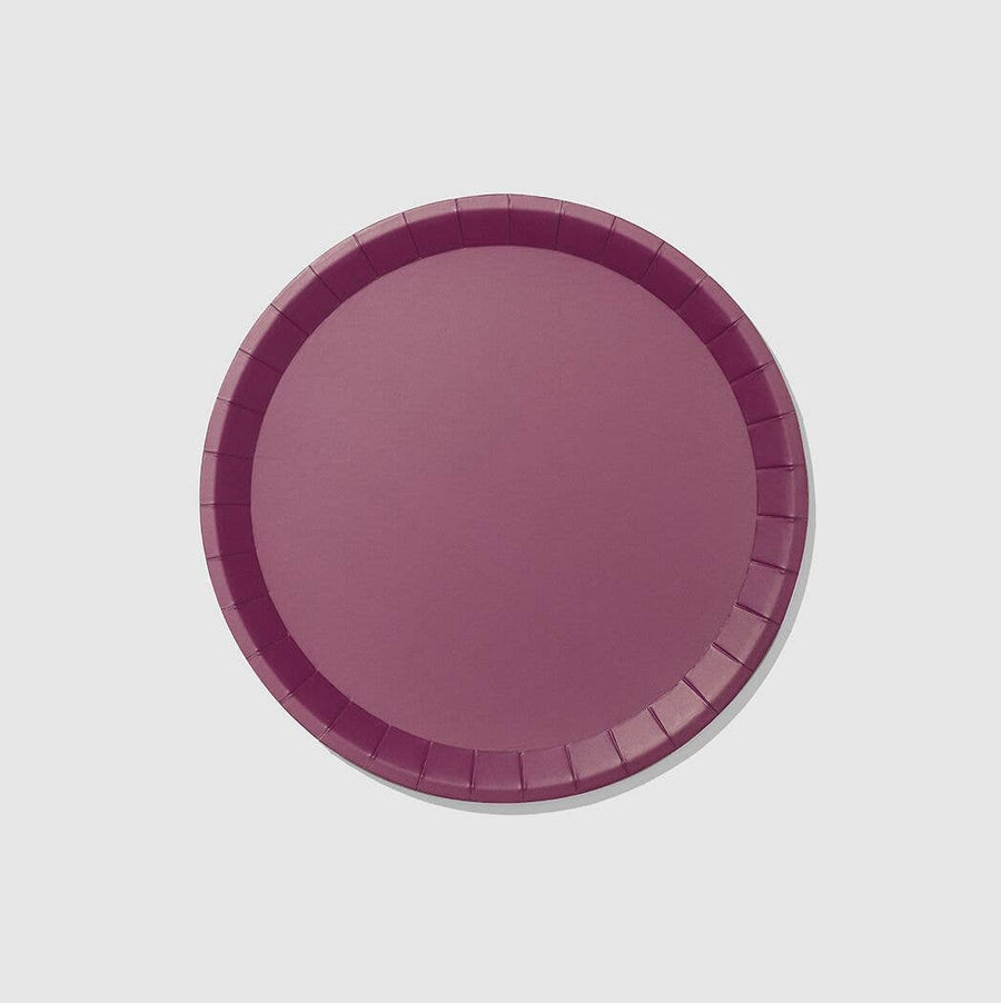 Plum Large Paper Party Plates (10 per Pack)