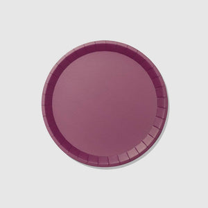 Plum Large Paper Party Plates (10 per Pack)