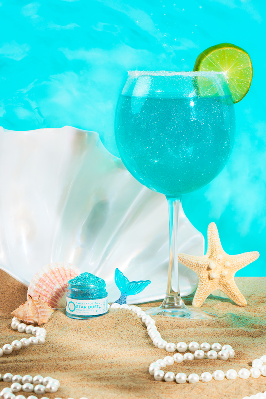 Seaside Teal Edible Drink Glitter