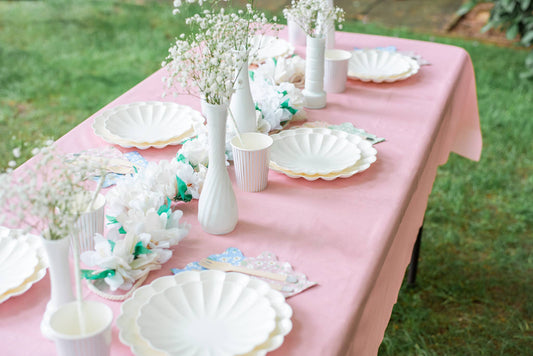 Pink Pastel Paper Party Tablecloth