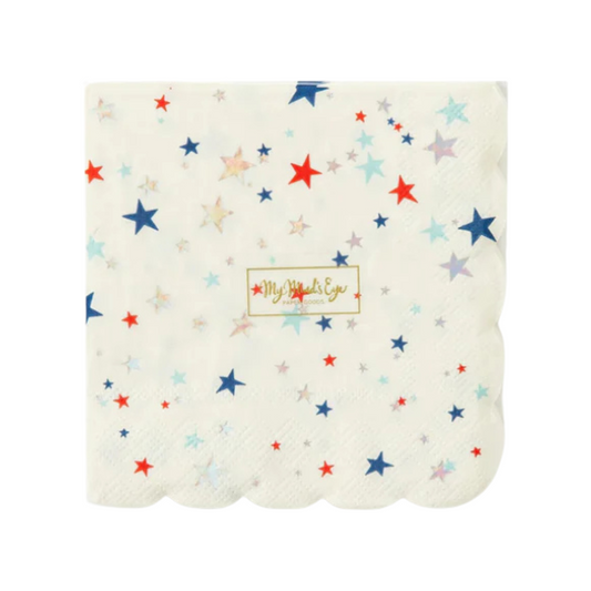 Sparkling Stars & Scallops Napkins