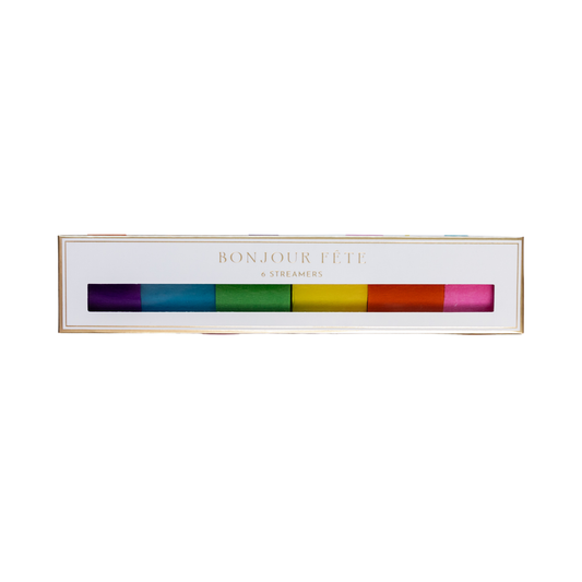 Rainbow Crepe Paper Streamers