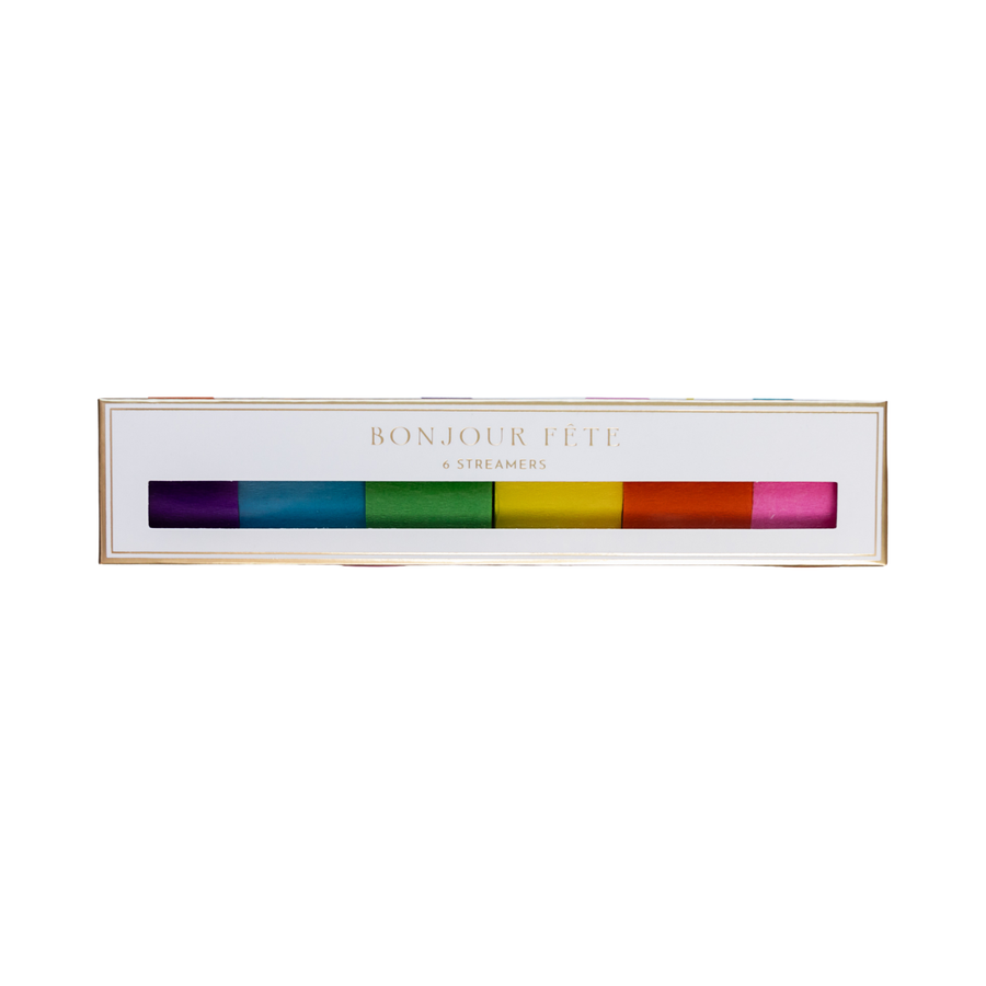 Rainbow Crepe Paper Streamers