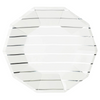 Frenchie Striped Silver Plates
