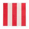 Red & Pink Green and Mint Striped Napkin
