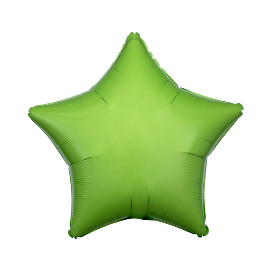 18" Kiwi Green Star Balloon