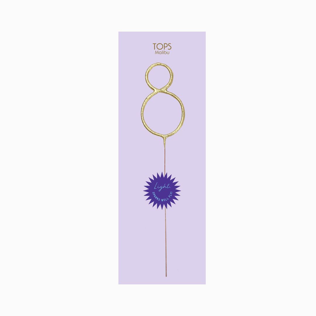 Mini Gold Number Sparkler Wand