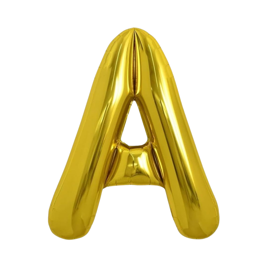 Gold Mylar Letter
