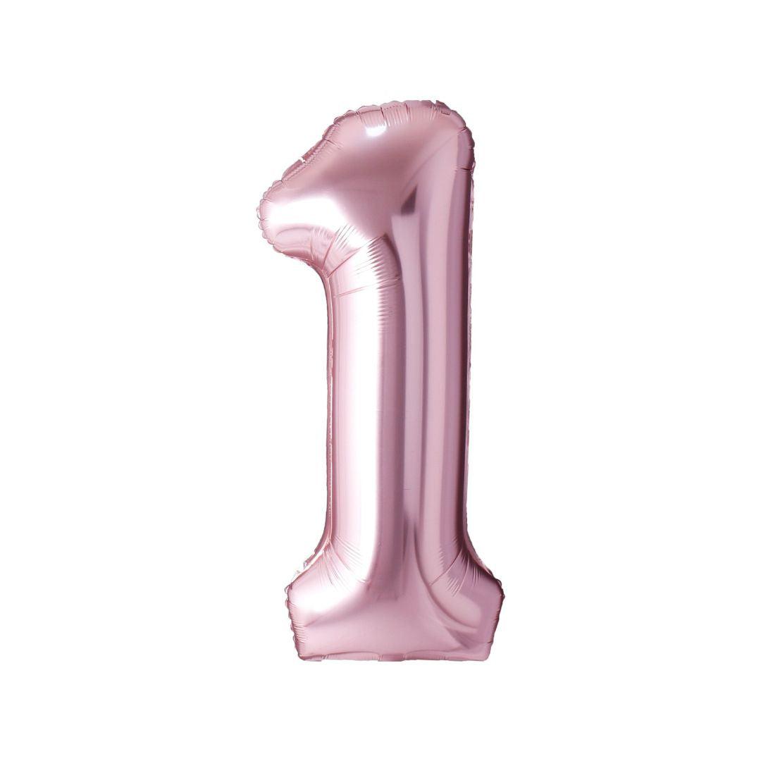 Rose Gold Mylar Numbers