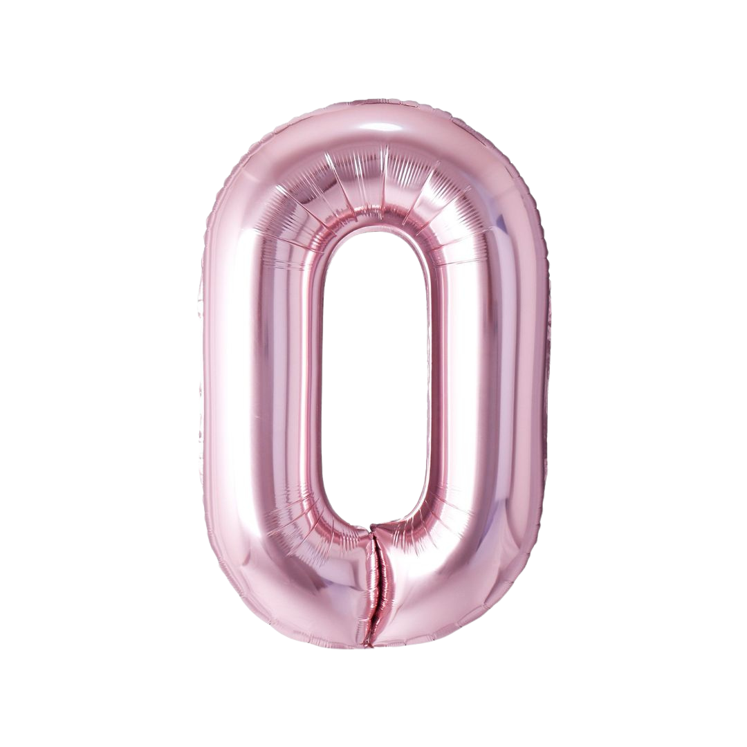 Rose Gold Mylar Number