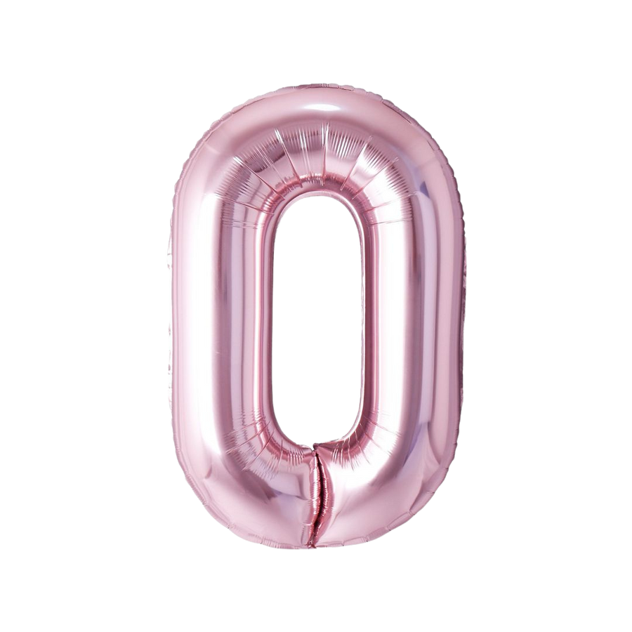 Rose Gold Mylar Number