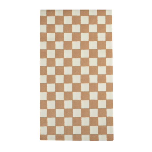 Gingerbread Checked Napkin