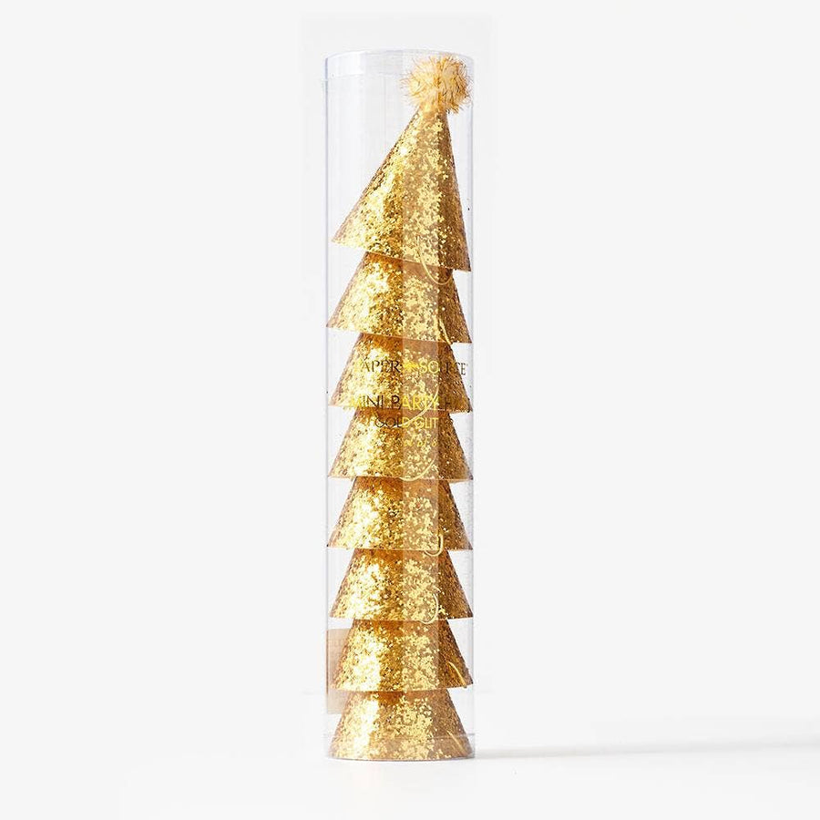 Gold Mini Party Hats