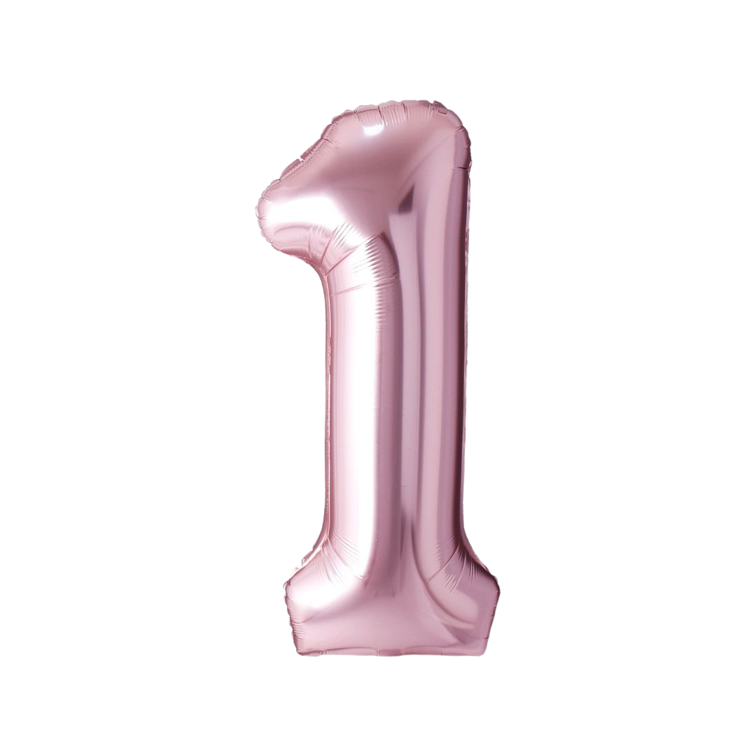 Rose Gold Mylar Number