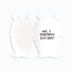 Die Cut Monsterously Fun Birthday Card