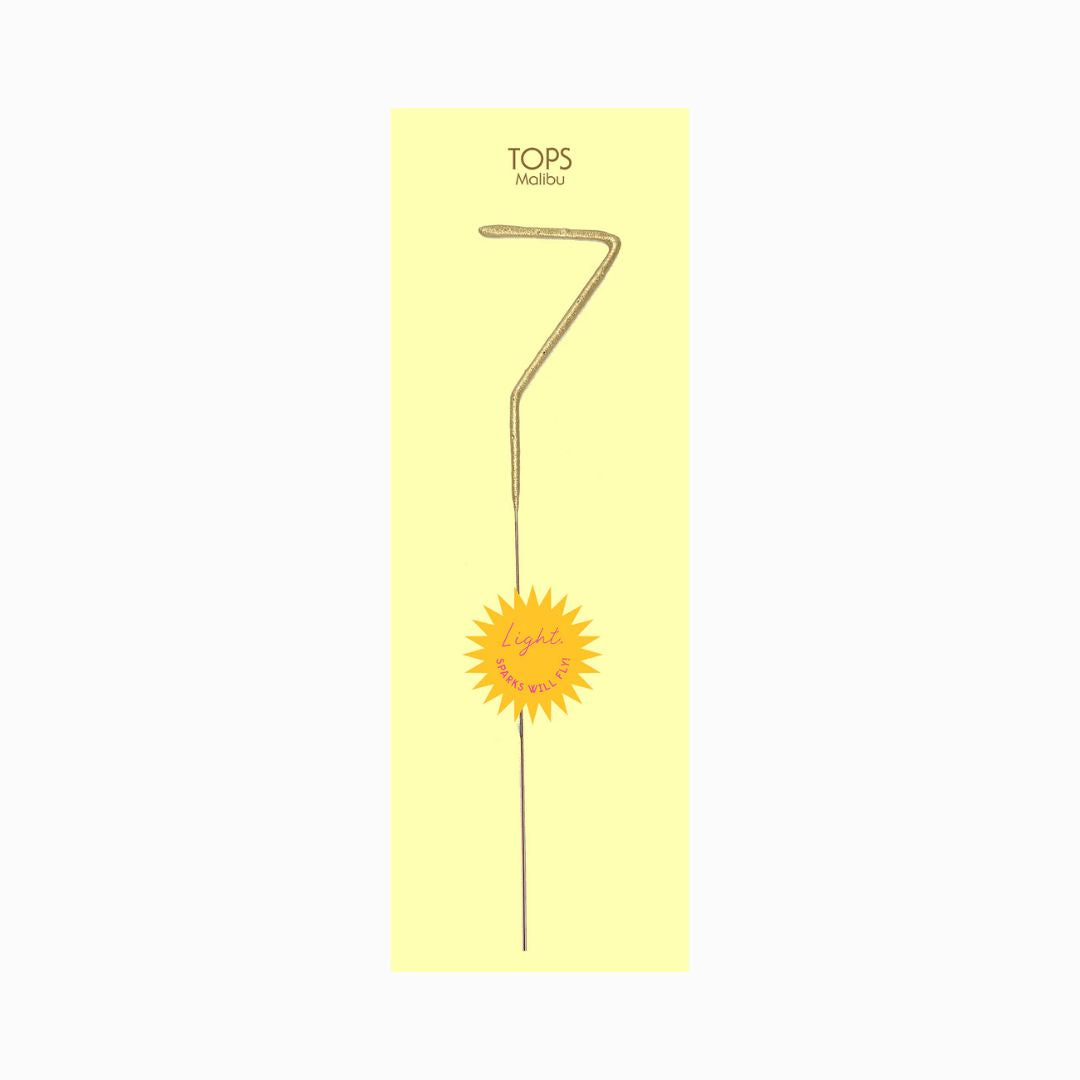 Mini Gold Number Sparkler Wand