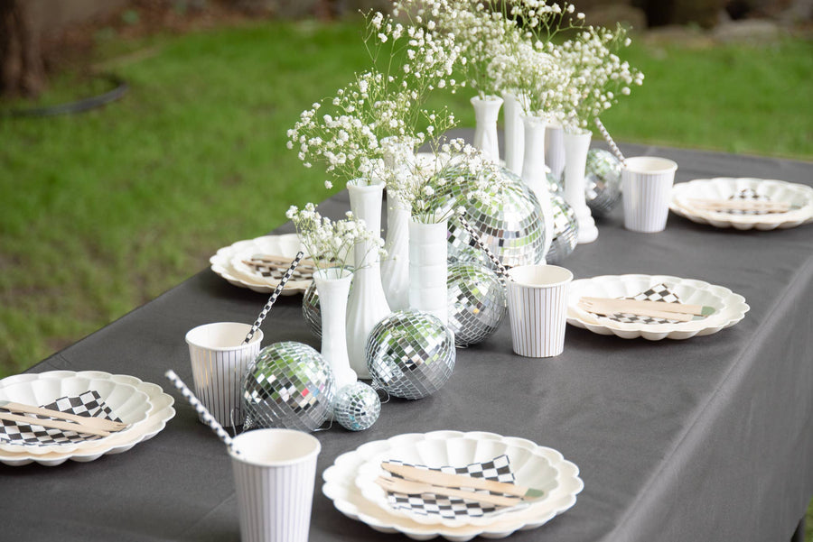 Black Paper Party Tablecloth