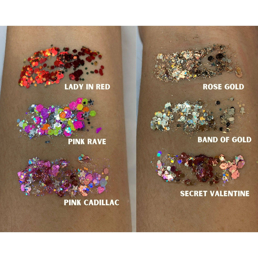 Face & Body Glitter Gels