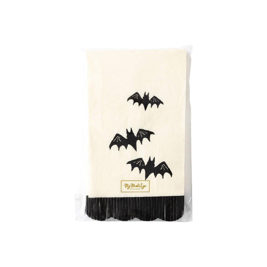 SPK1139 - Bats Fringe Scallop Dinner Napkin