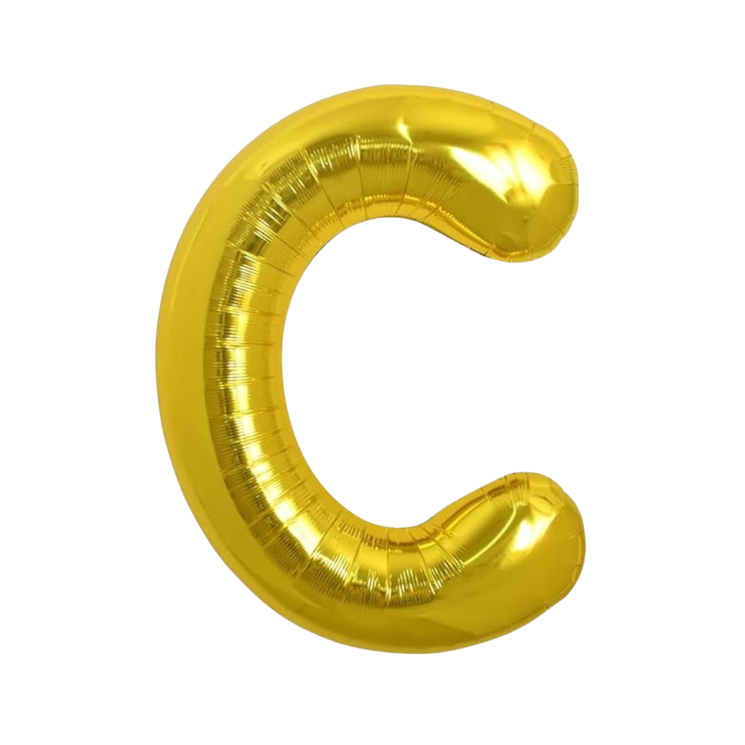Gold Mylar Letter