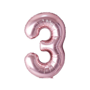 Rose Gold Mylar Numbers