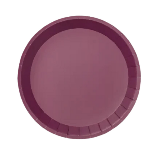 Plum Small Paper Party Plates