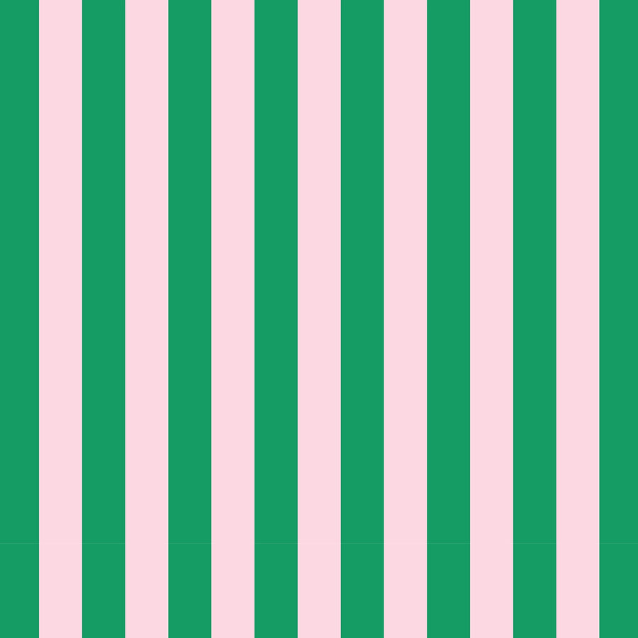 Green/Pink Stripe Wrapping Paper - Roll of 3 Sheets: Roll - Set of 3 Sheets