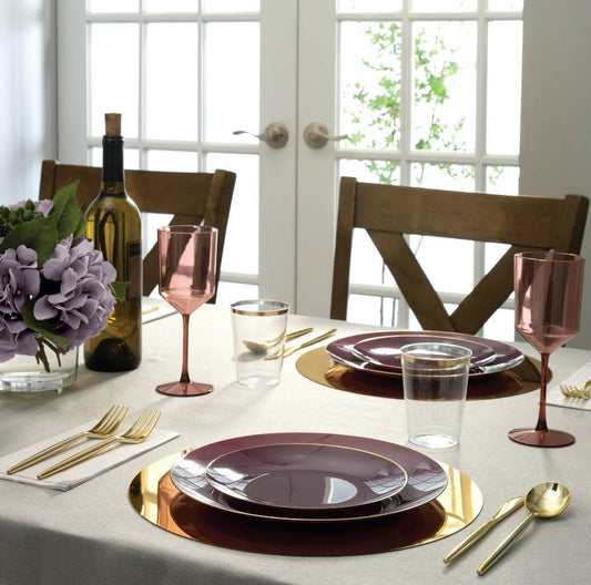 Purple Gold Plates