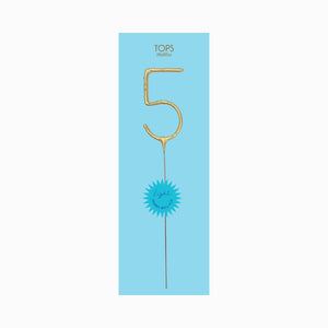 Mini Gold Number Sparkler Wand