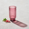 Vikko Decor - Malibu, Ribbed Glass, Plum