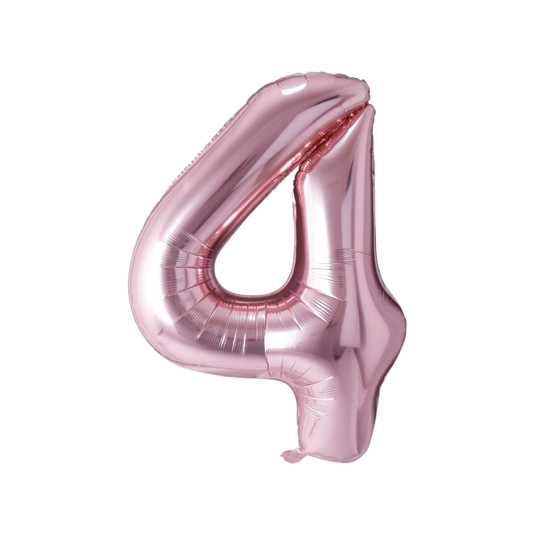 Rose Gold Mylar Number