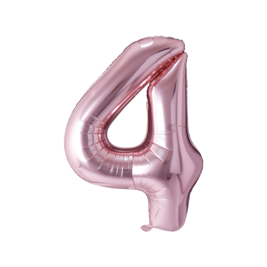 Rose Gold Mylar Number