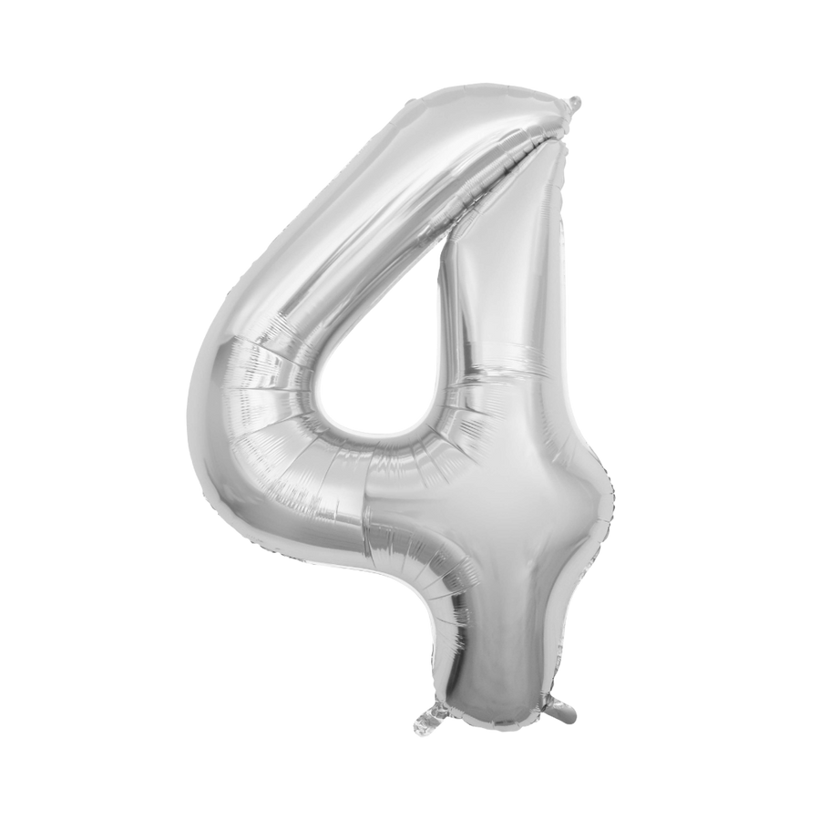 Matte Silver Mylar Number