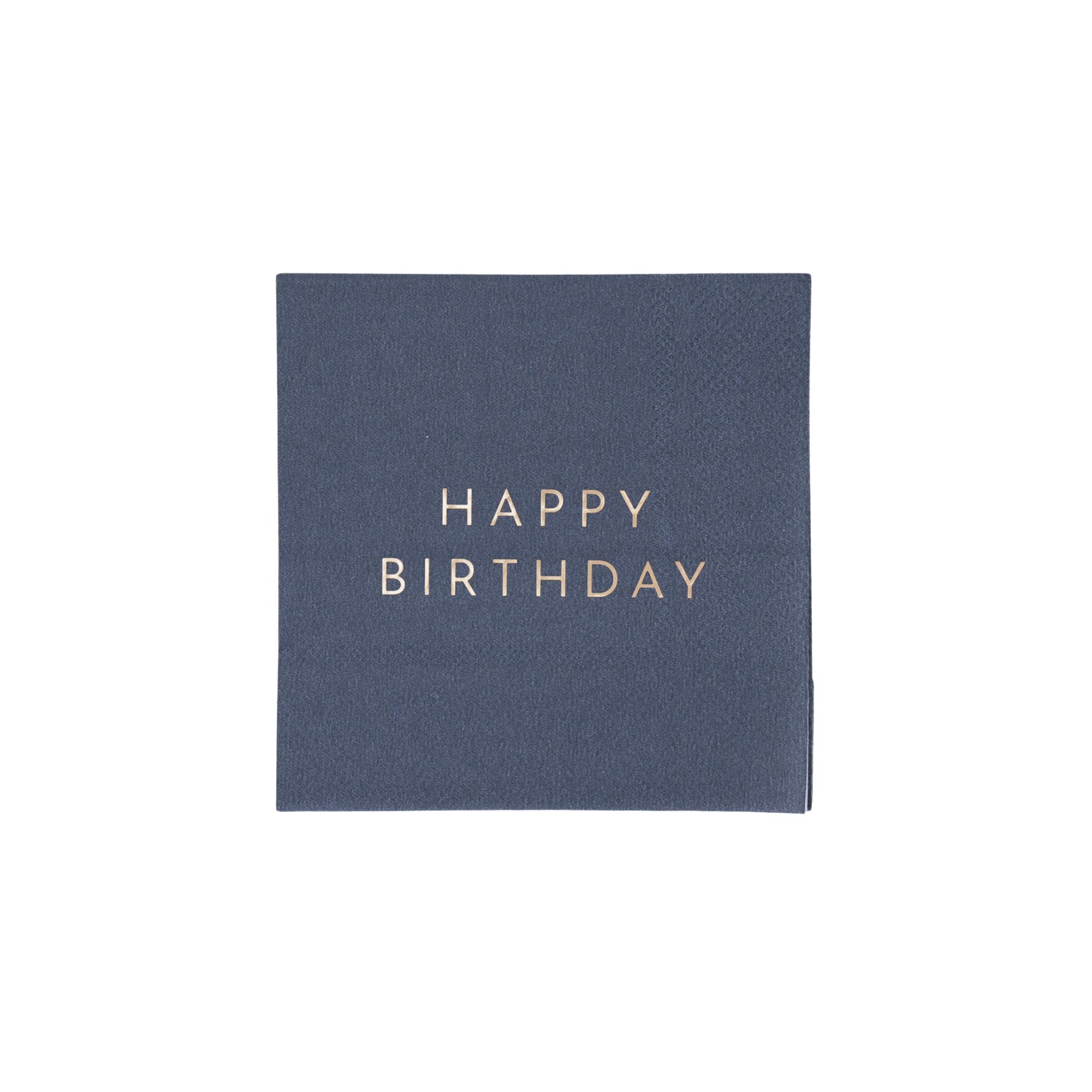 Midnight Blue Signature Happy Birthday Cocktail Napkins - Thumbnail 2