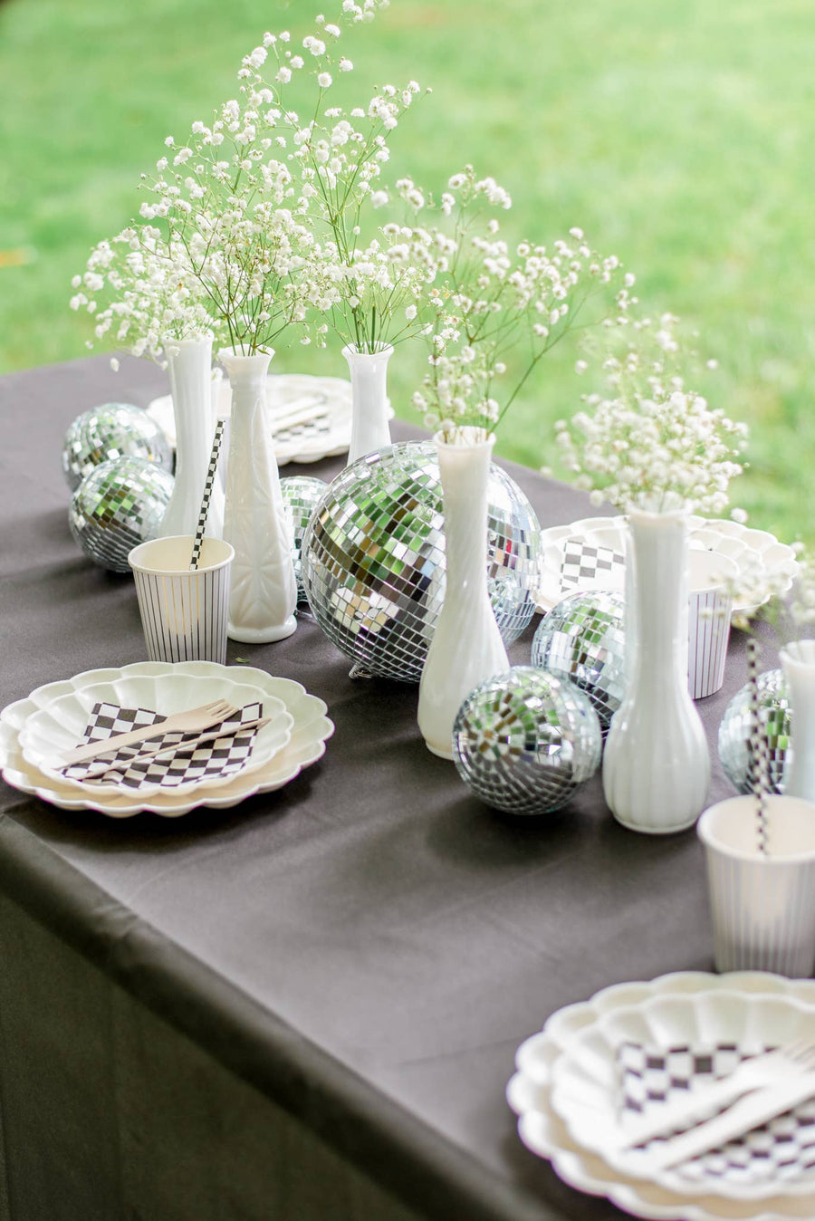 Black Paper Party Tablecloth