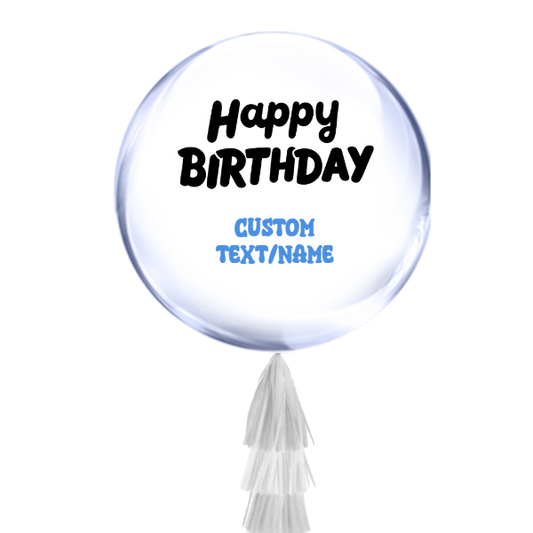 Personalized Clear Jumbo Balloon
