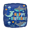 Happy Birthday Sharks Balloon
