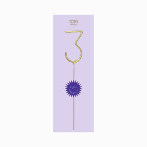Mini Gold Number Sparkler Wand