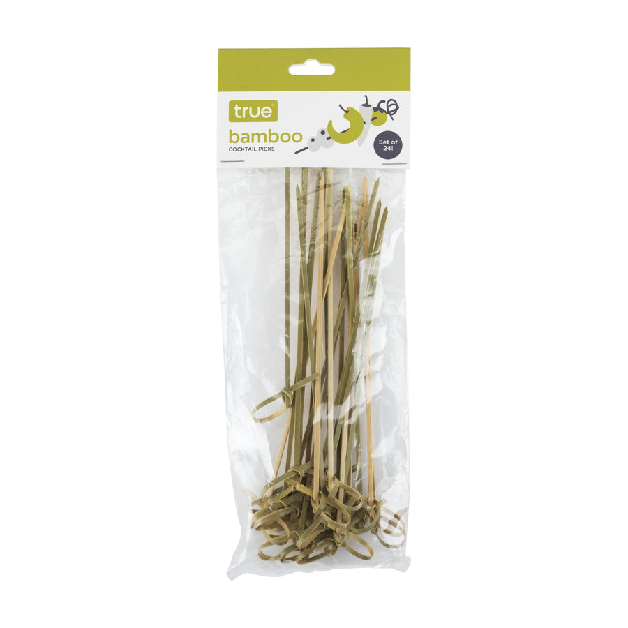 Party Disposable Knotted Bamboo Appetizer Picks - Asst Sizes