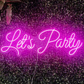 "Let's Party" LED Sign