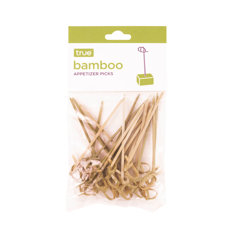 Party Disposable Knotted Bamboo Appetizer Picks - Asst Sizes